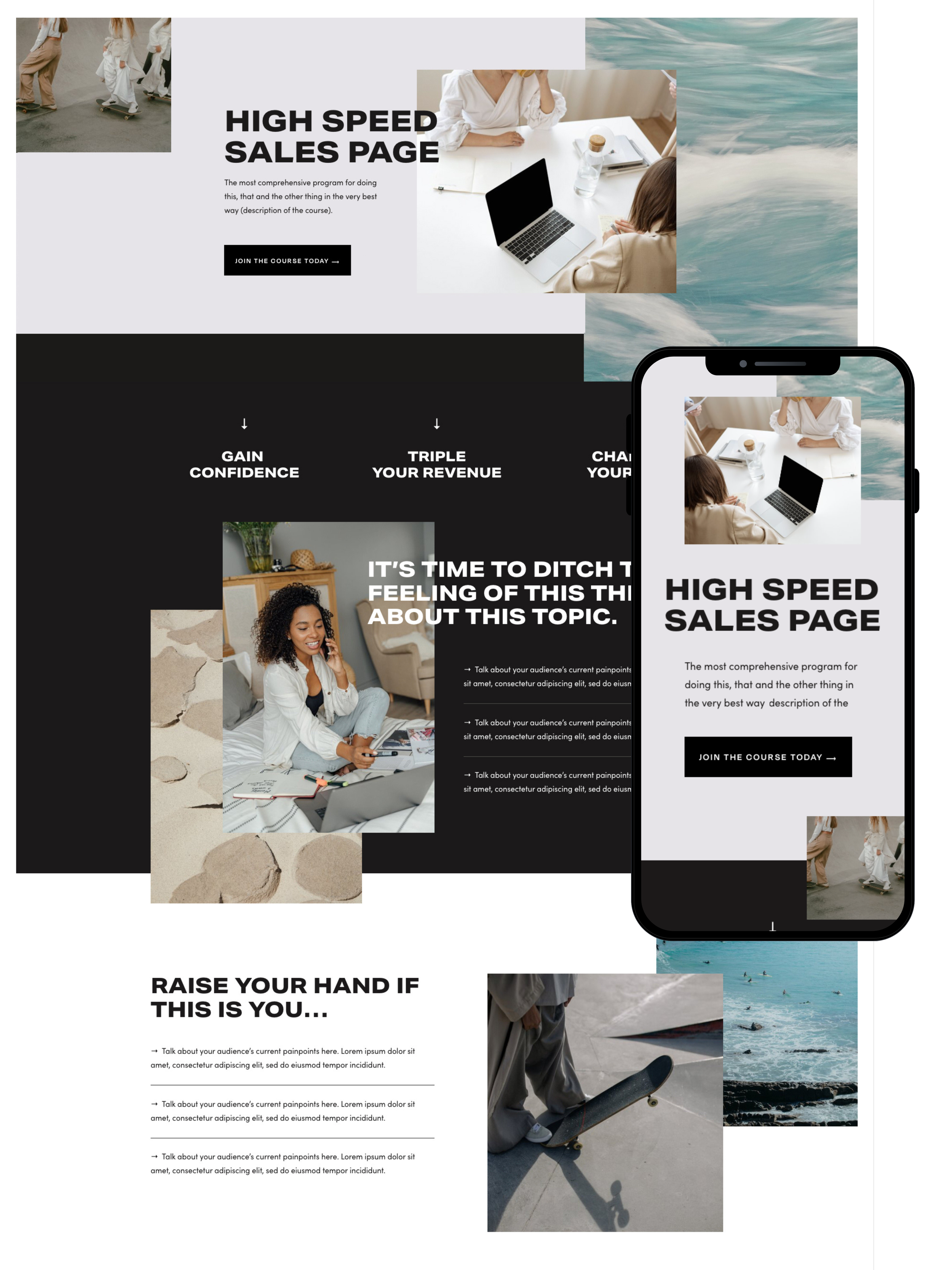 Sales Page Design | Elite Launch Design - Create in Illinois for Higher Conversions