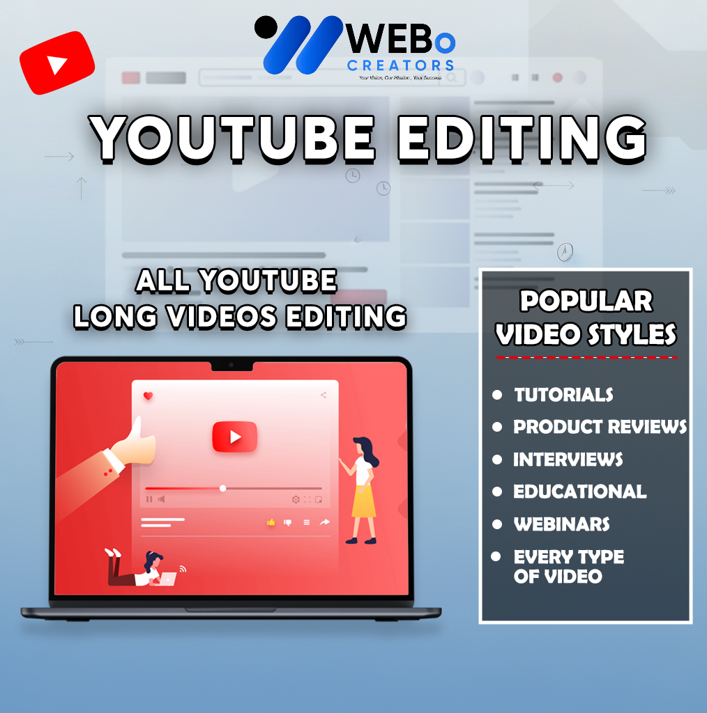 YouTube Video Editing Services at Affordable Cost - Hire Experienced YouTube Video Editors in Illinois
